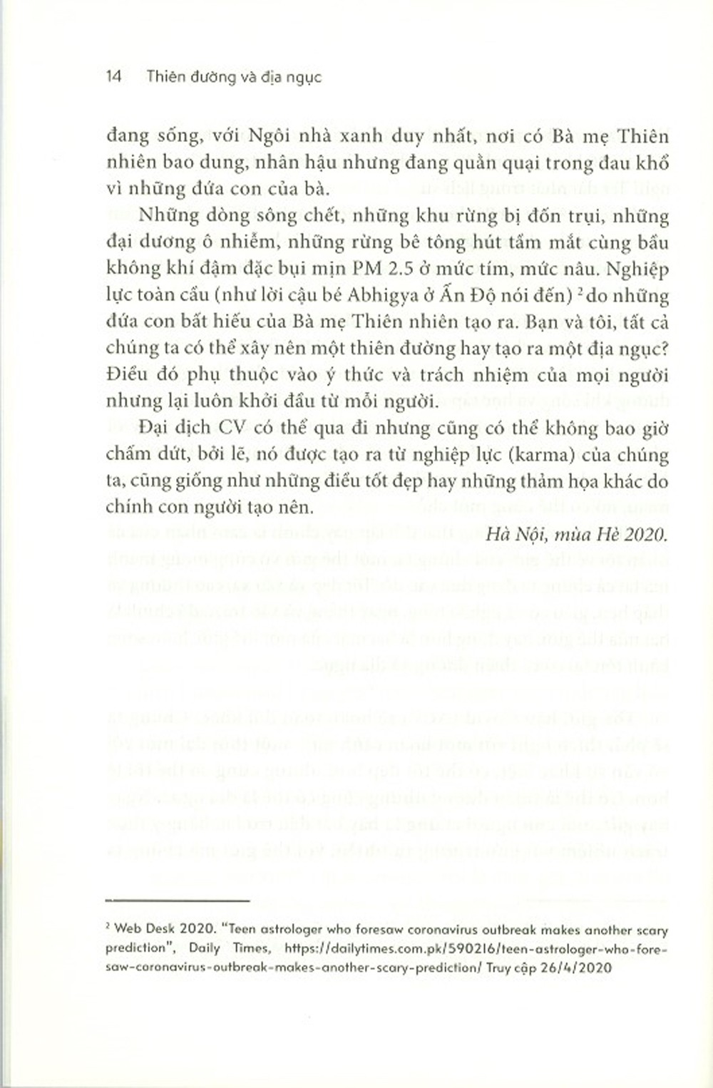 Thien Duong Va Dia Nguc (Ghi Chep Trong Dai Dich Coronavirus)