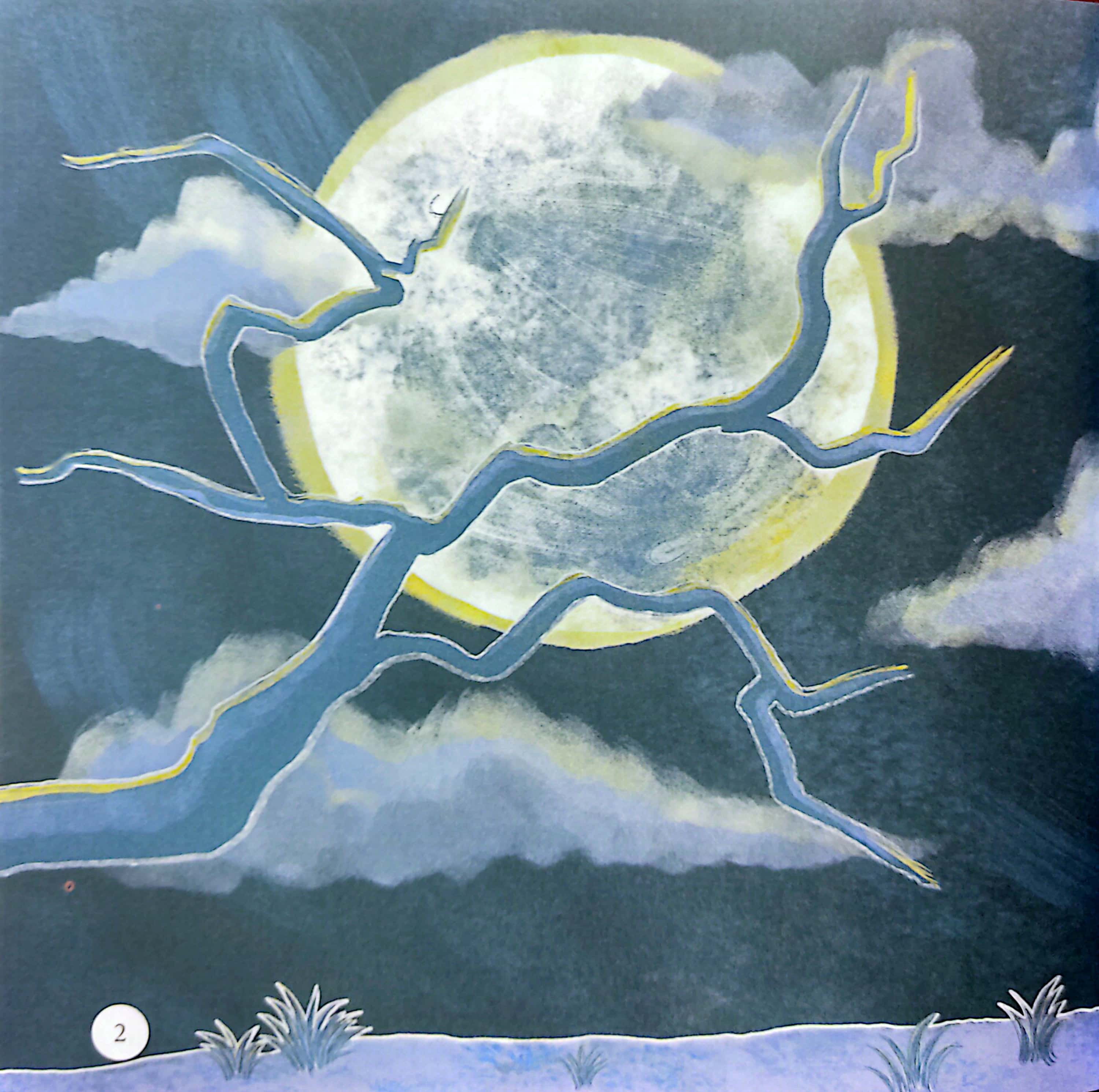 thiên nhiên kỳ thú - sói xám chờ trăng