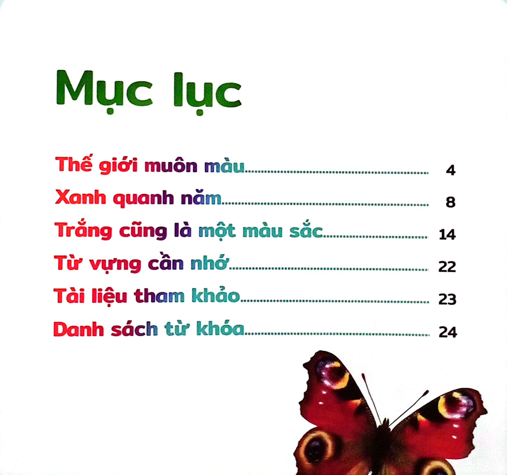 thiên nhiên quanh bé - sắc màu thiên nhiên