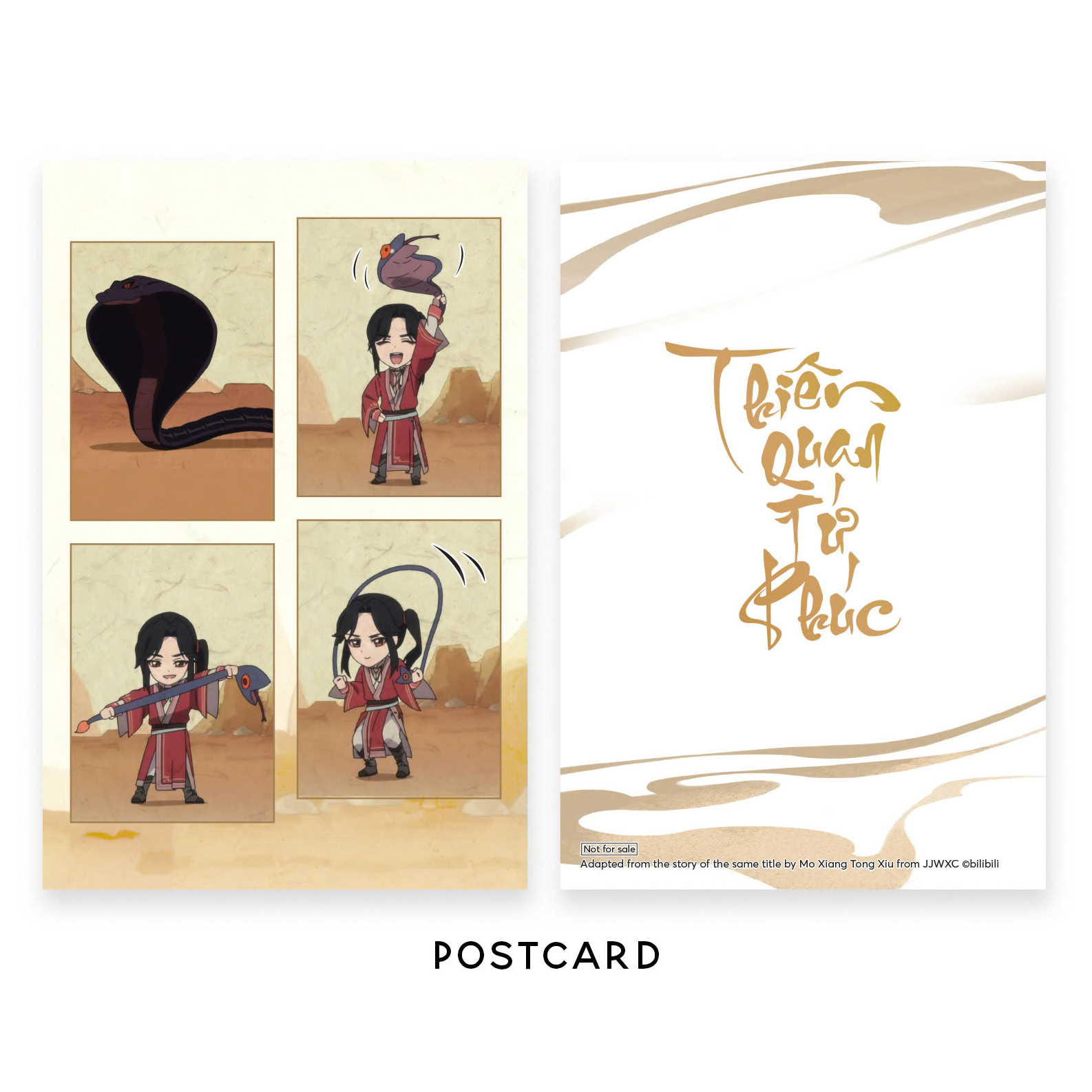 thiên quan tứ phúc - bản hoạt hình - tập 4 - tặng kèm postcard