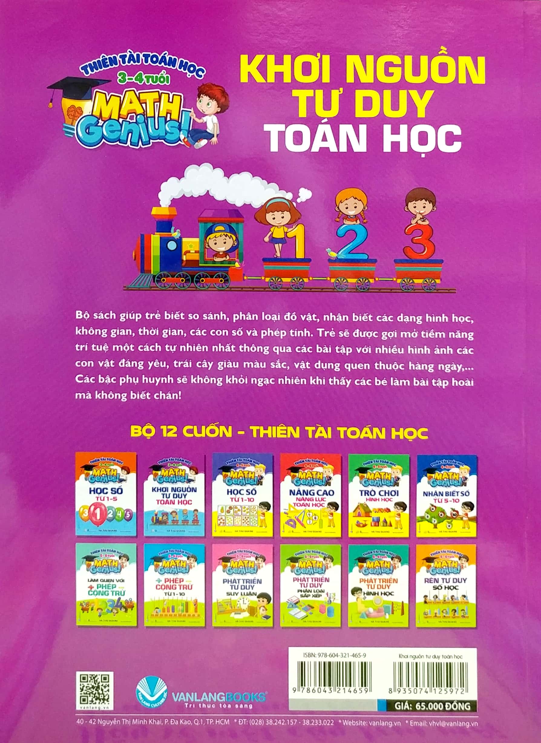 thiên tài toán học (3 - 4 tuổi) - khơi nguồn tư duy toán học