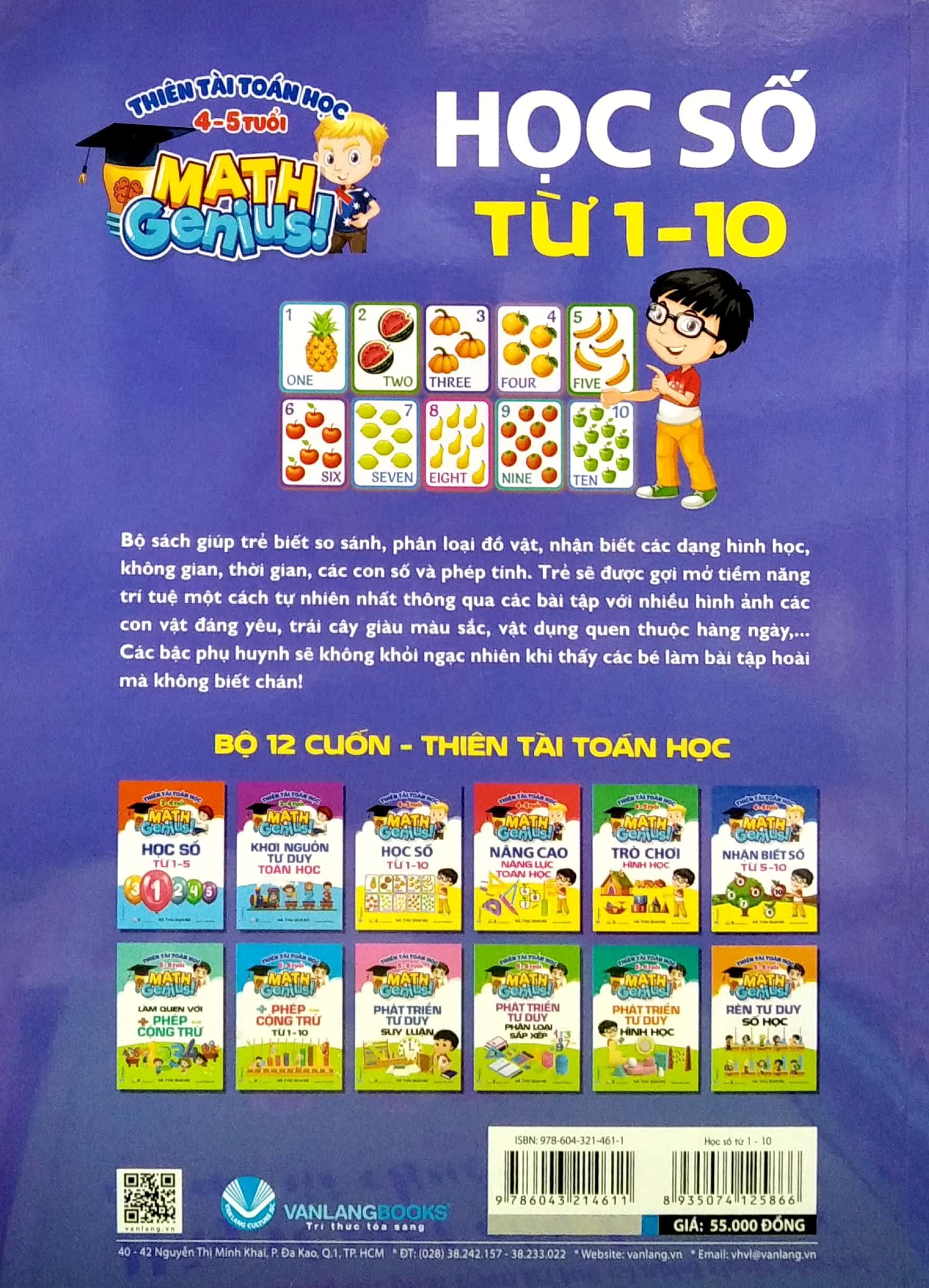 thiên tài toán học (4 - 5 tuổi) - học số từ 1-10