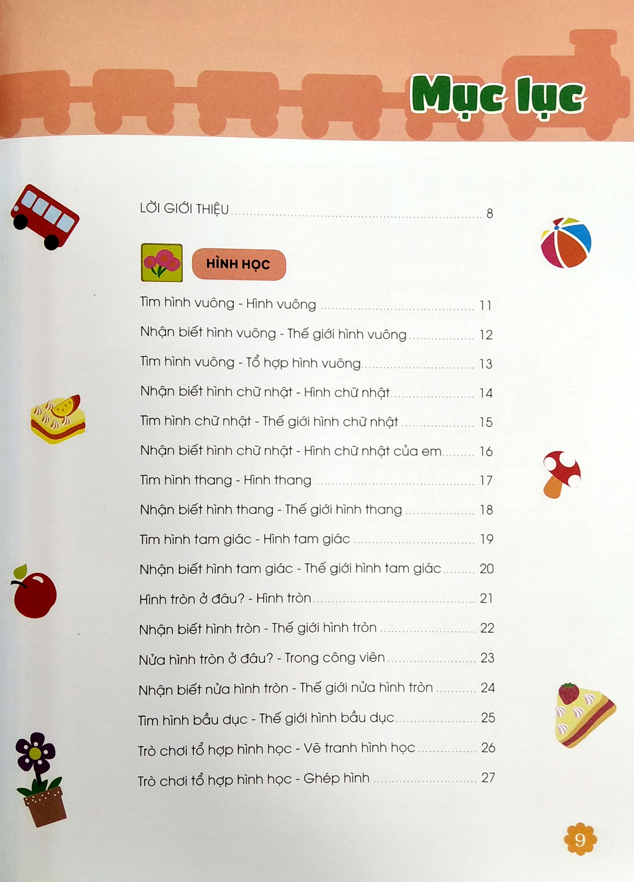 thiên tài toán học (4 - 5 tuổi) - trò chơi hình học