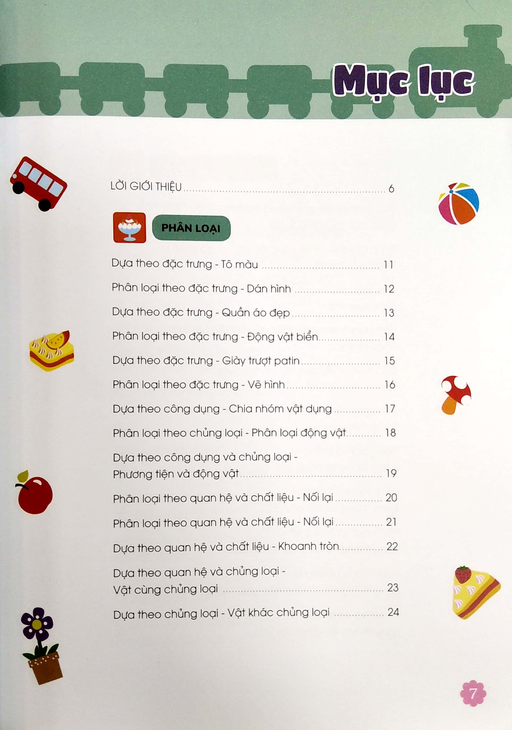 thiên tài toán học (5 - 6 tuổi) - phát triển tư duy phân loại sắp xếp