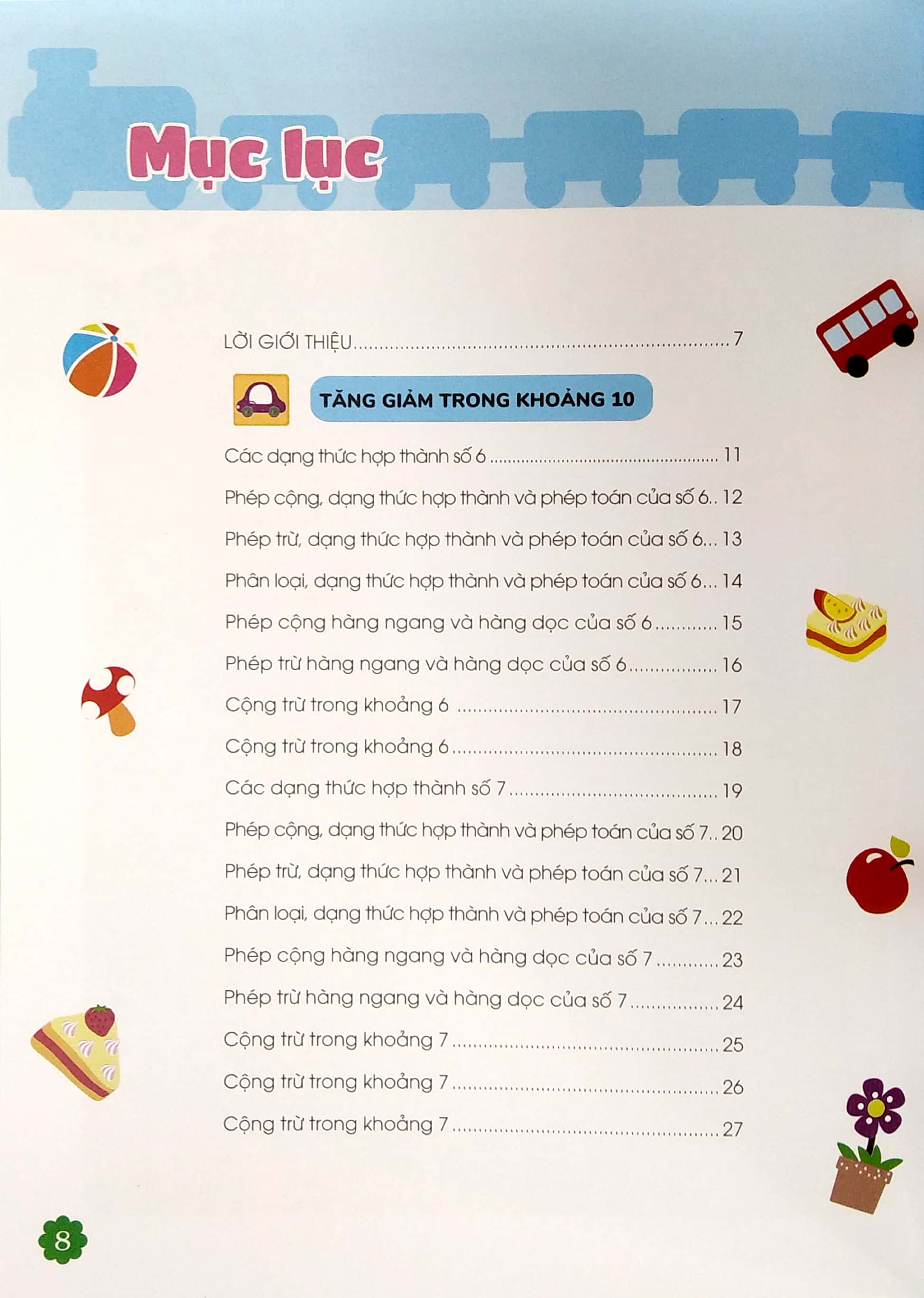 thiên tài toán học (5 - 6 tuổi) - phép cộng trừ từ 1-10