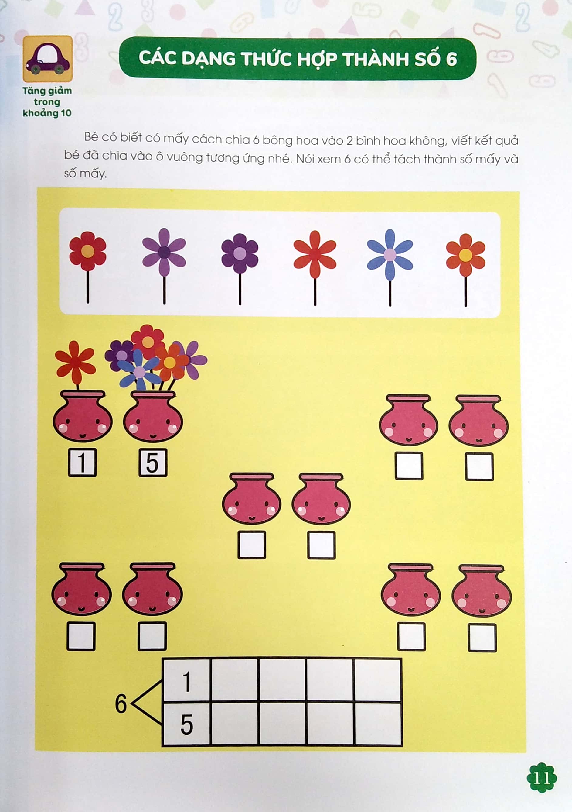 thiên tài toán học (5 - 6 tuổi) - phép cộng trừ từ 1-10