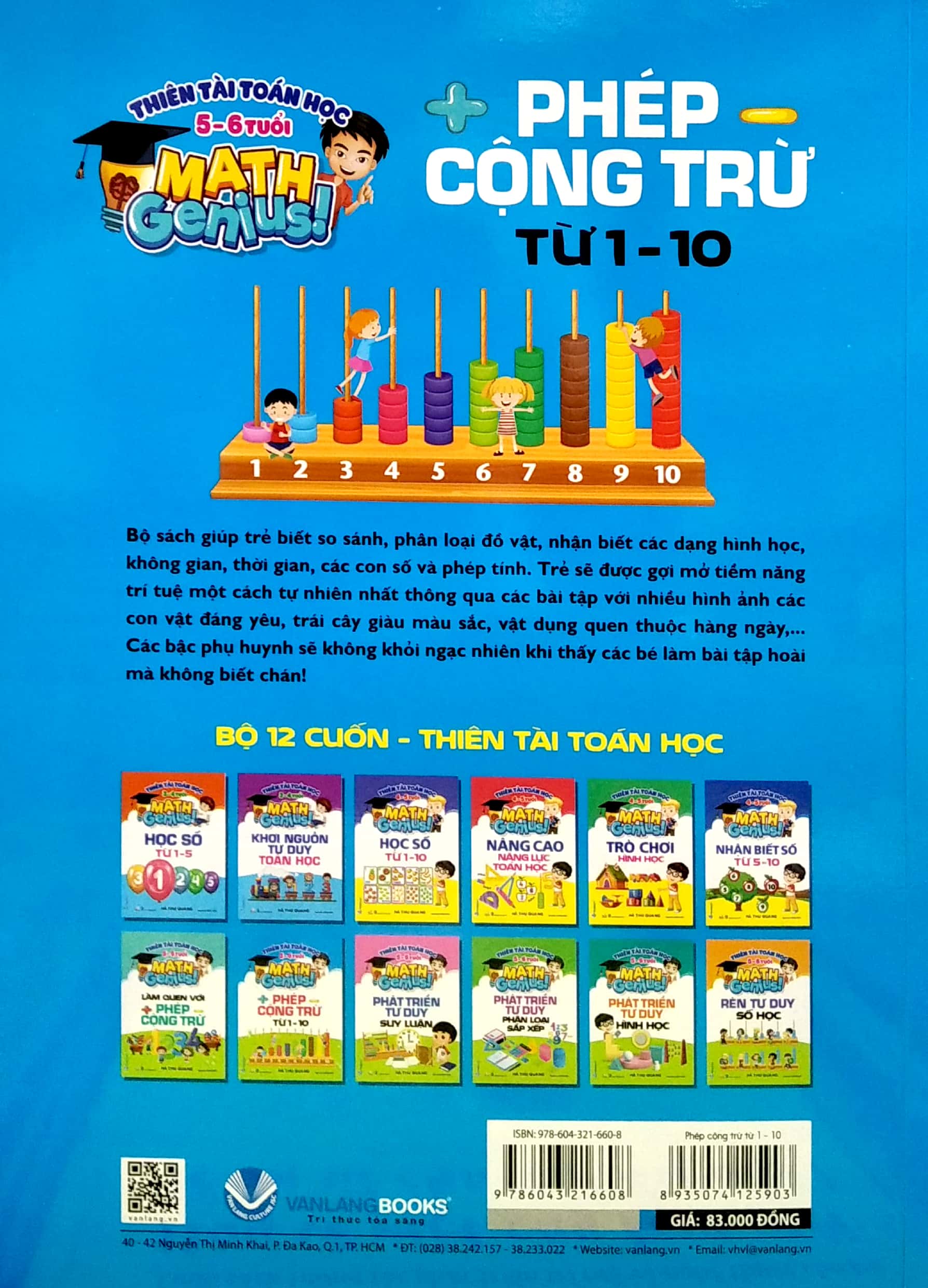 thiên tài toán học (5 - 6 tuổi) - phép cộng trừ từ 1-10