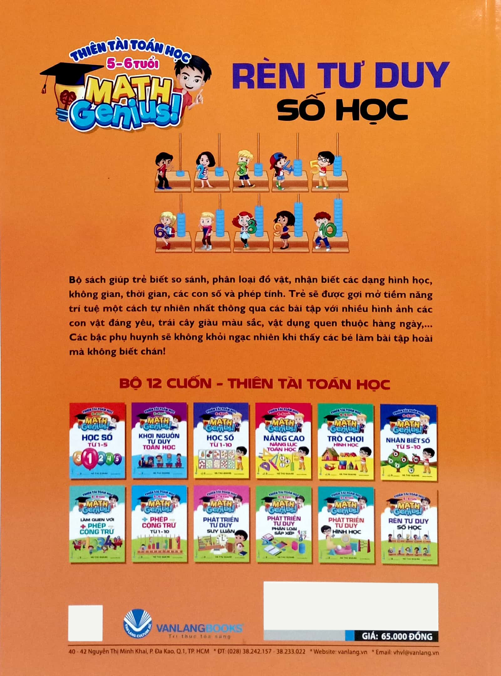 thiên tài toán học (5 - 6 tuổi) - rèn tư duy số học