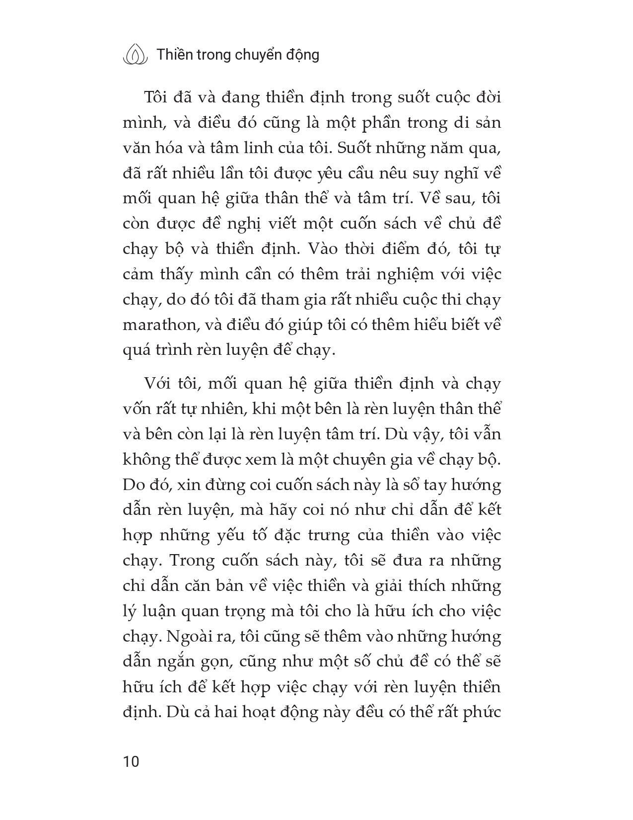 thiền trong chuyển động