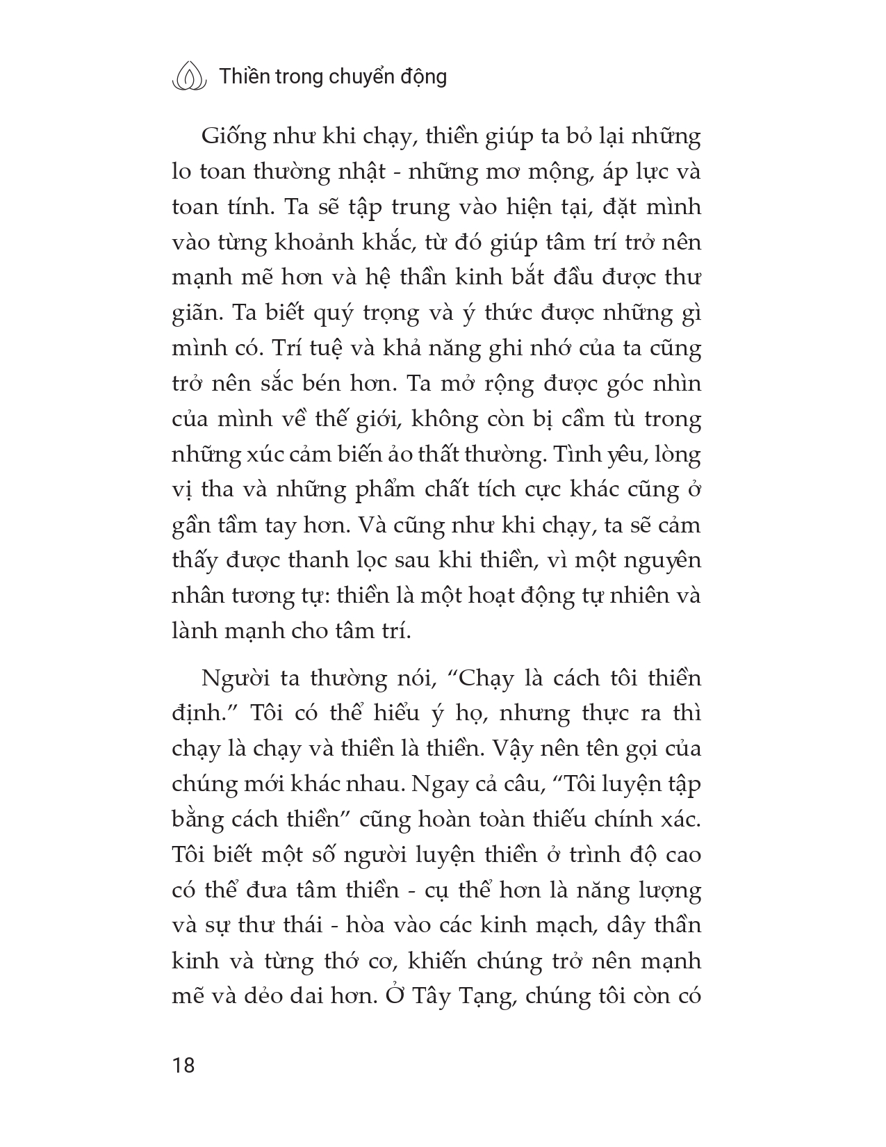 thiền trong chuyển động