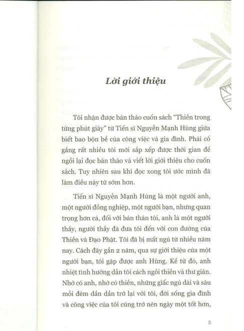 thiền trong từng phút giây