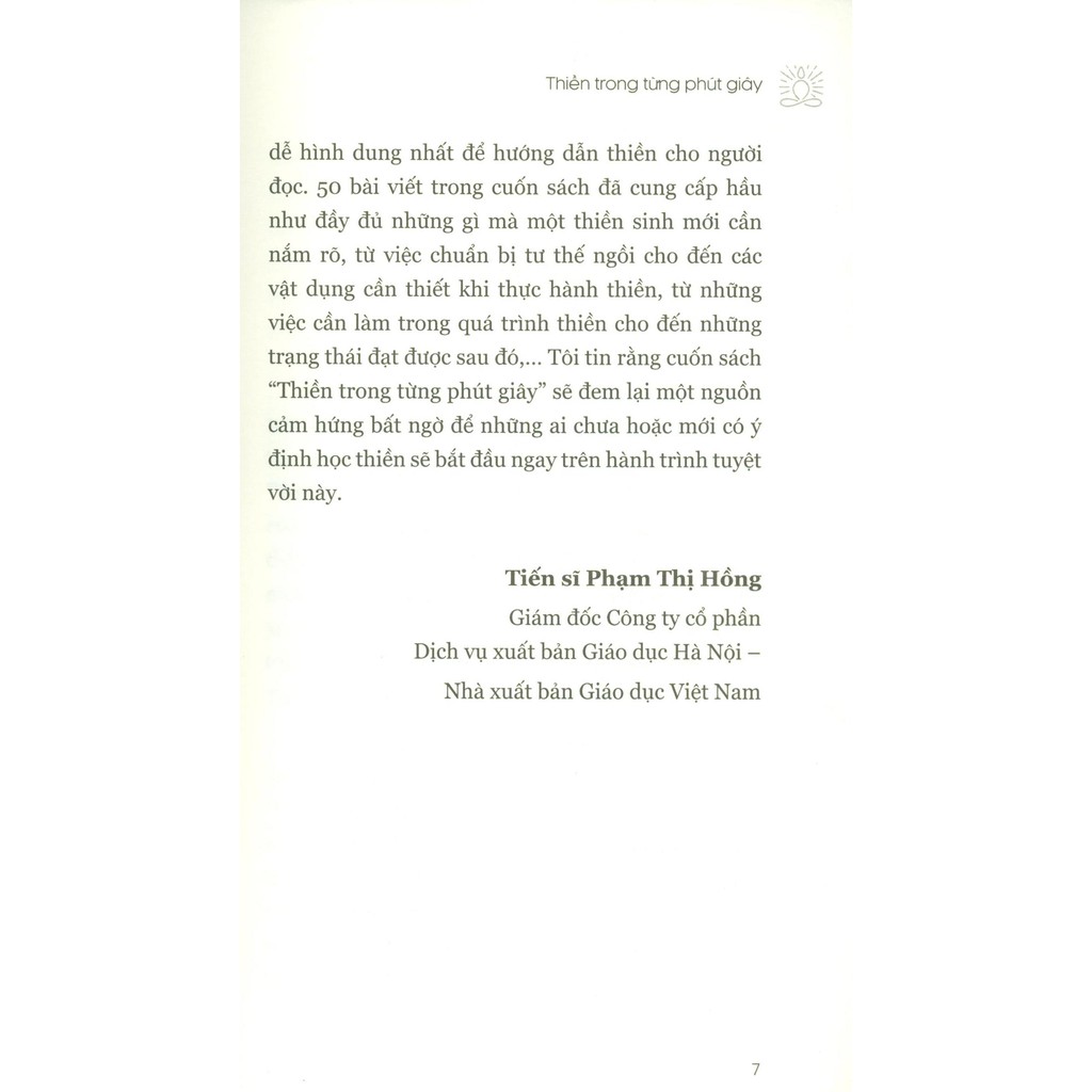 thiền trong từng phút giây