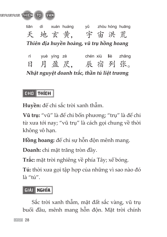 thiên tự văn (tái bản)