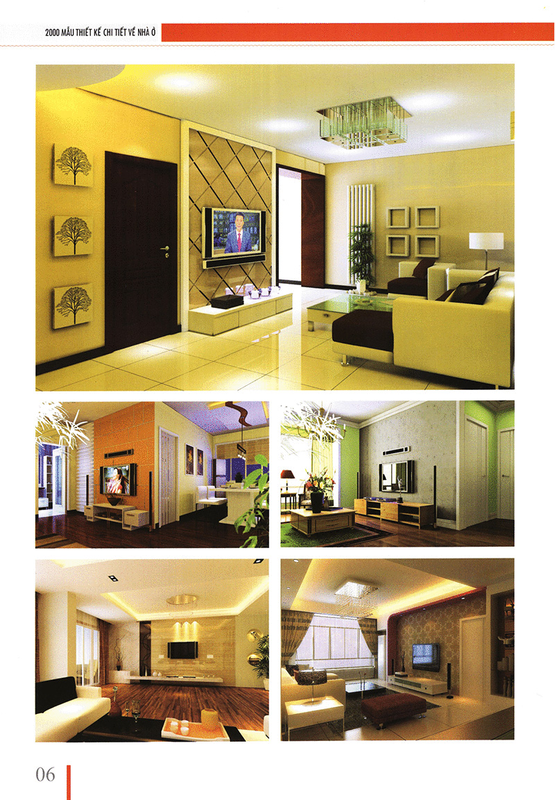 thiết kế chi tiết nhà ở theo phong thủy - quyển màu đỏ - nền tường