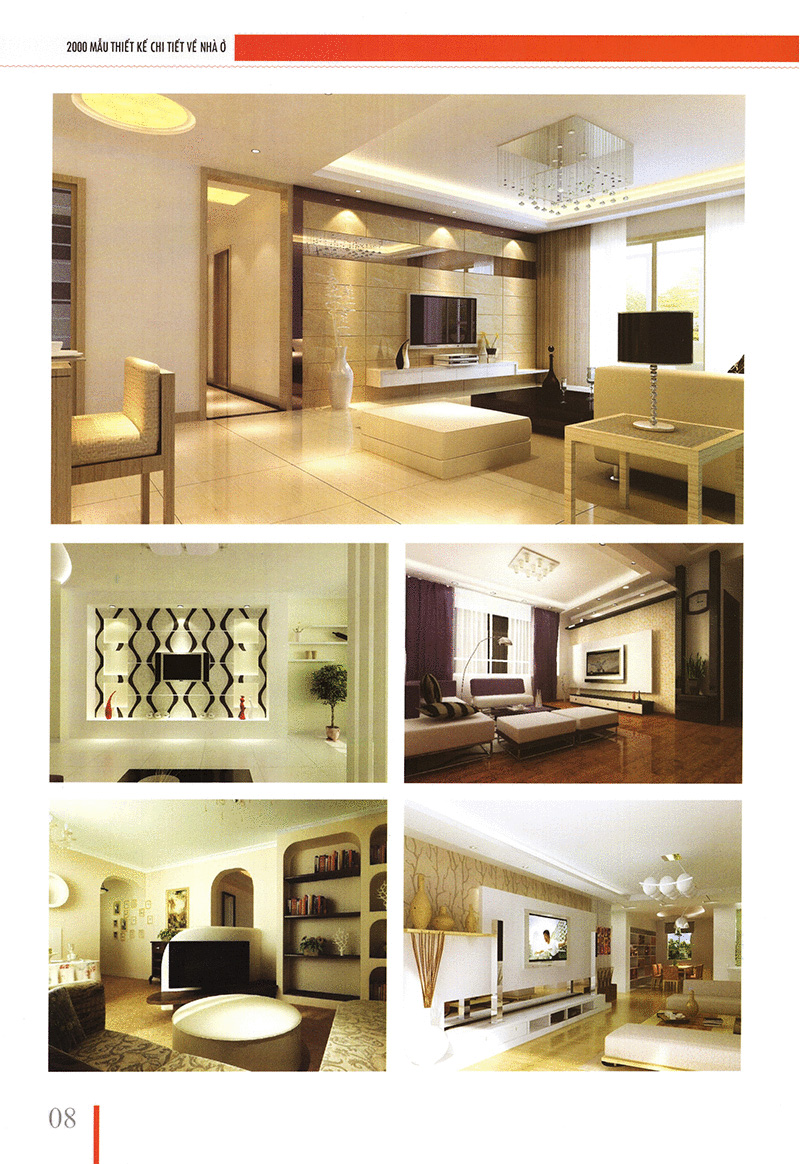 thiết kế chi tiết nhà ở theo phong thủy - quyển màu đỏ - nền tường