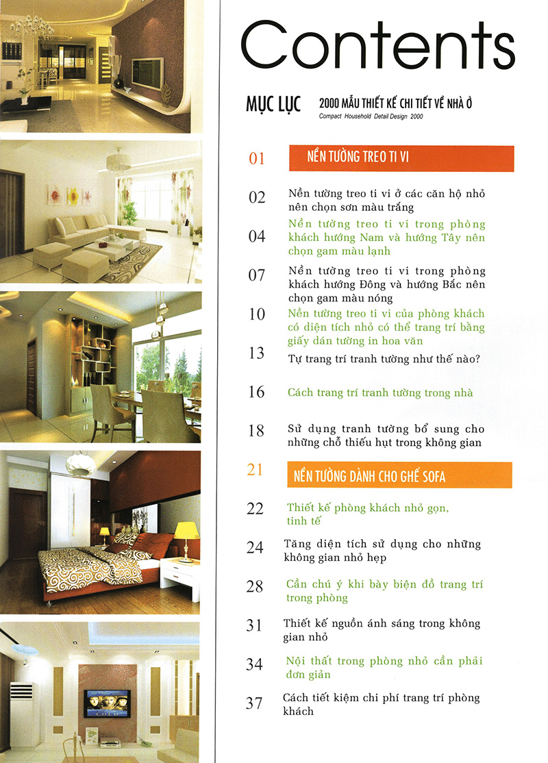 thiết kế chi tiết nhà ở theo phong thủy - quyển màu đỏ - nền tường