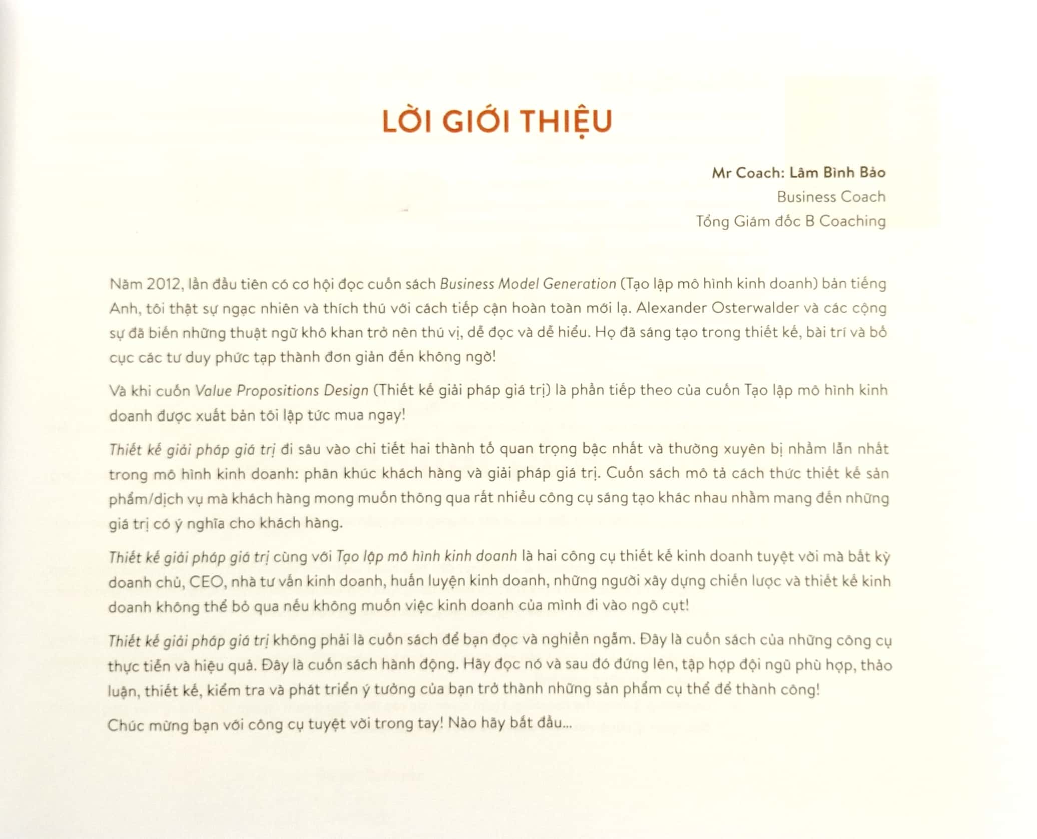 thiết kế giải pháp giá trị - value proposition design