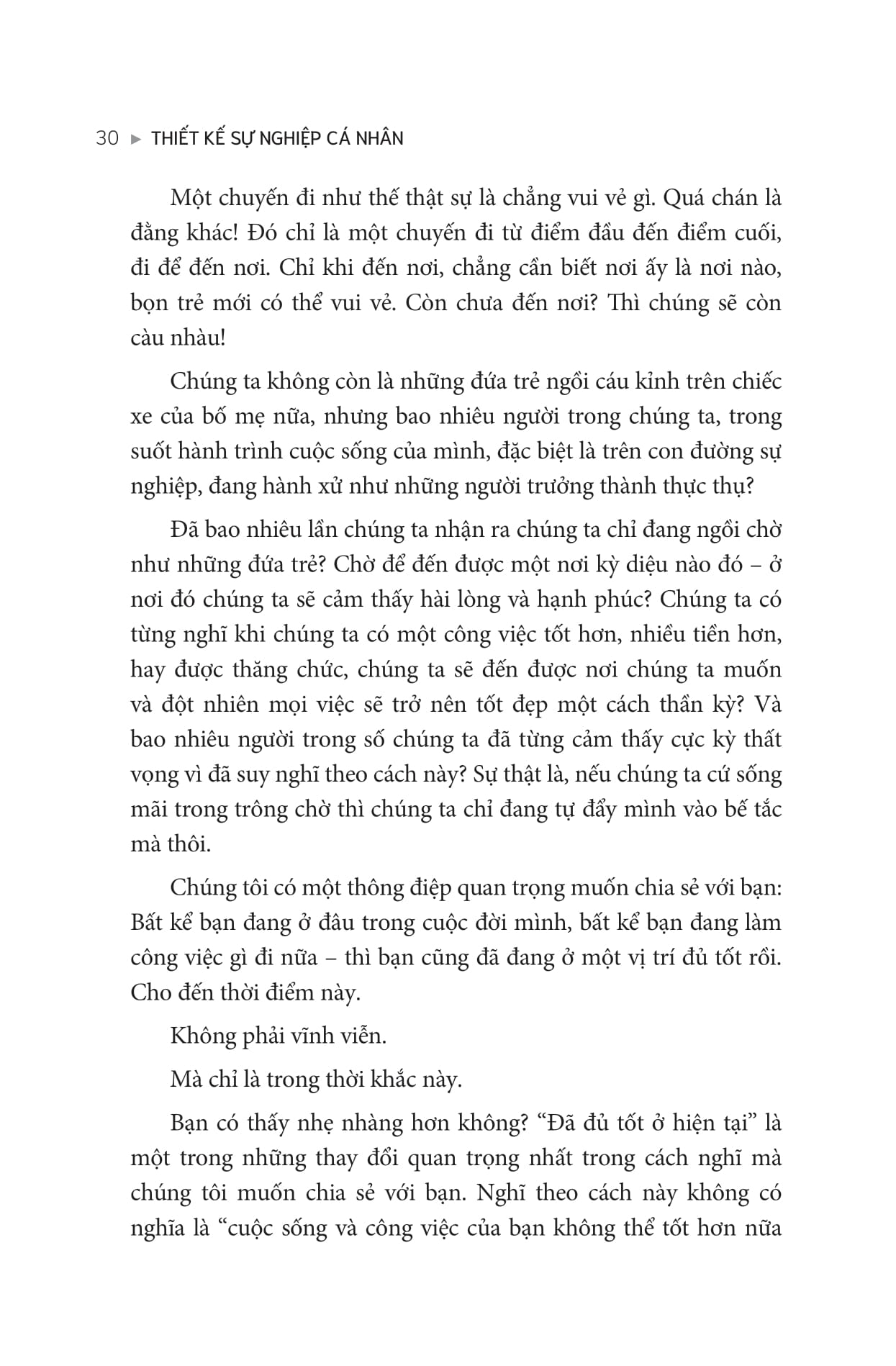 thiết kế sự nghiệp cá nhân