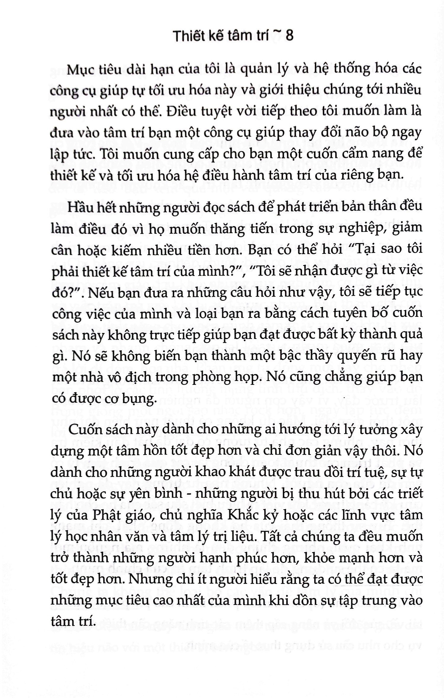 thiết kế tâm trí - thiết lập tư duy, duy trì ý chí