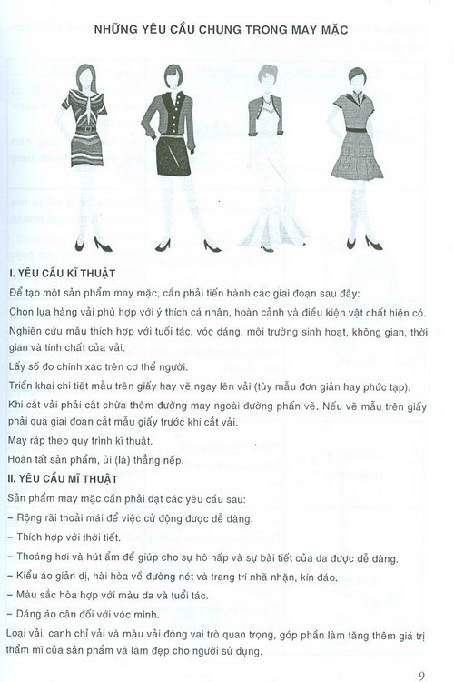 thiết kế thực hành các mẫu y phục nữ