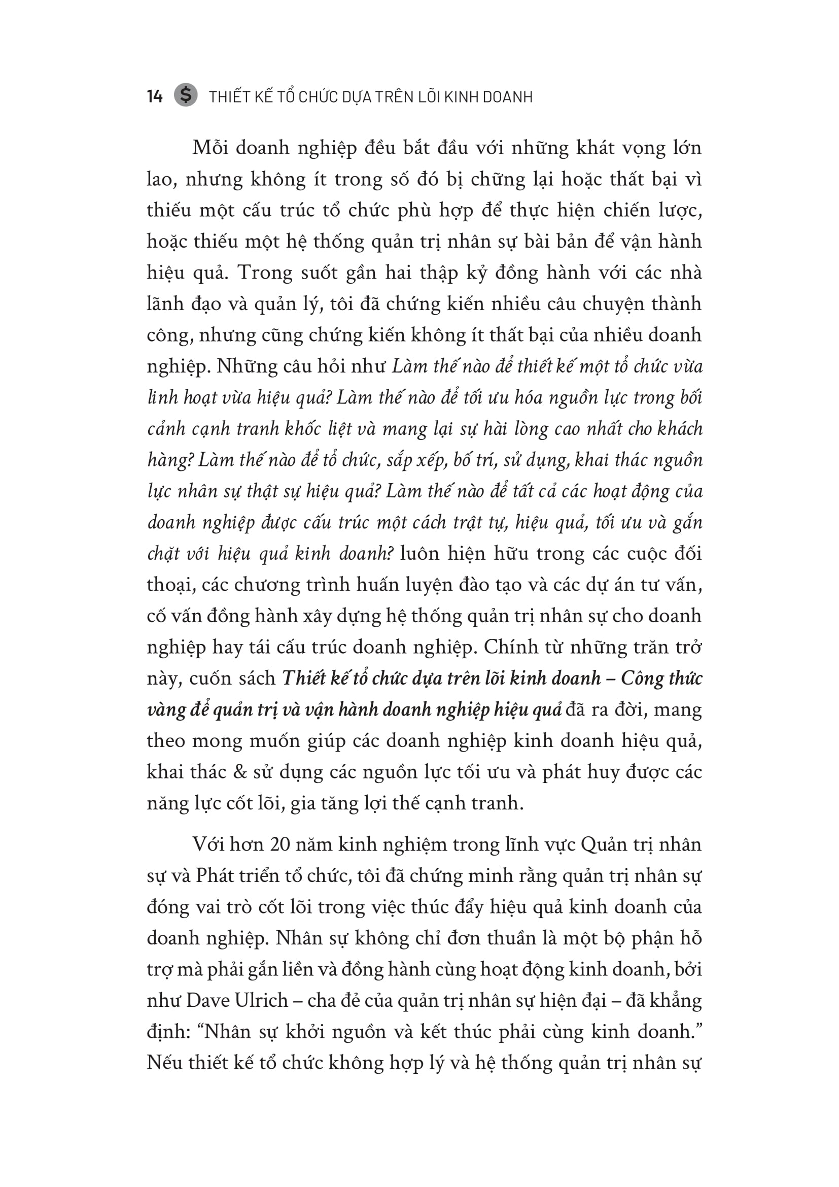 thiết kế tổ chức dựa trên lõi kinh doanh - công thức vàng để quản trị và vận hành doanh nghiệp hiệu quả