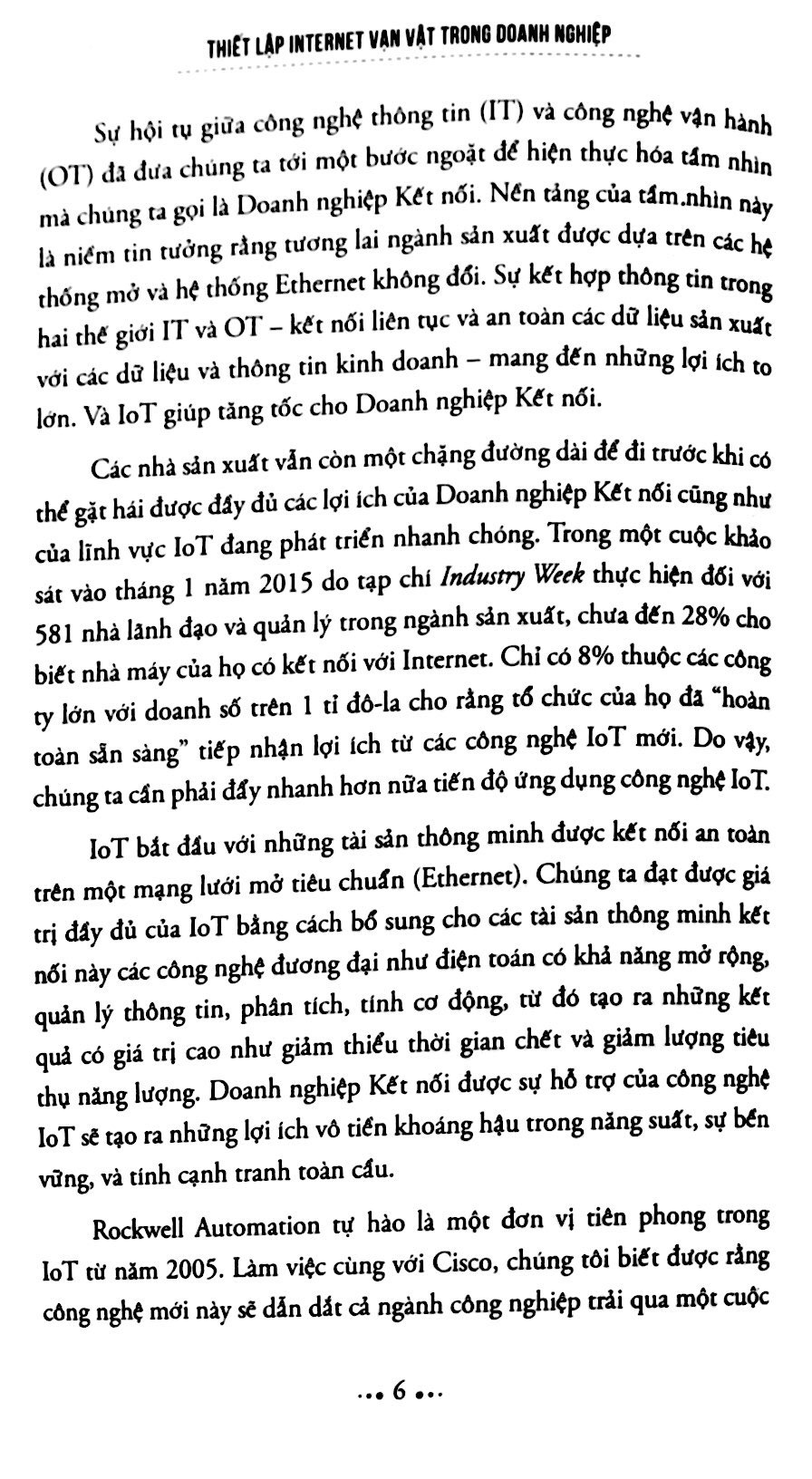 thiết lập internet vạn vật trong doanh nghiệp