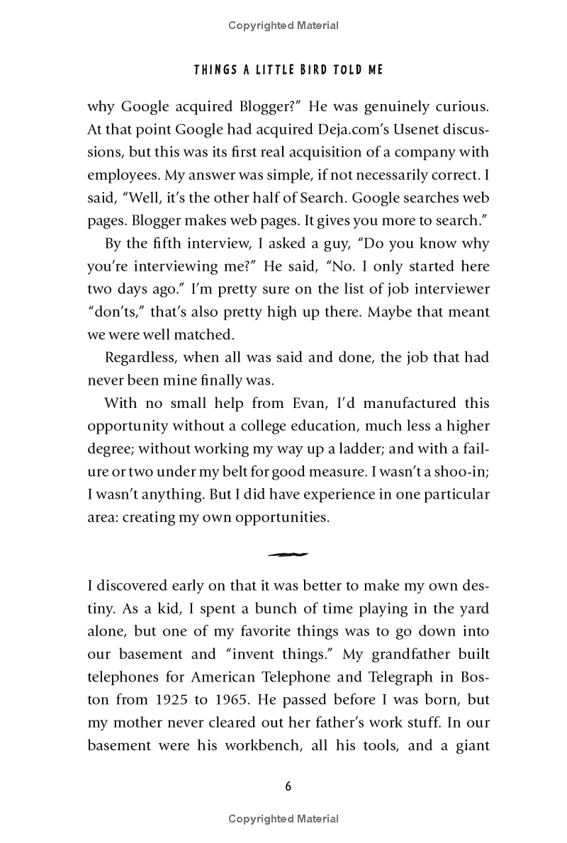 things a little bird told me