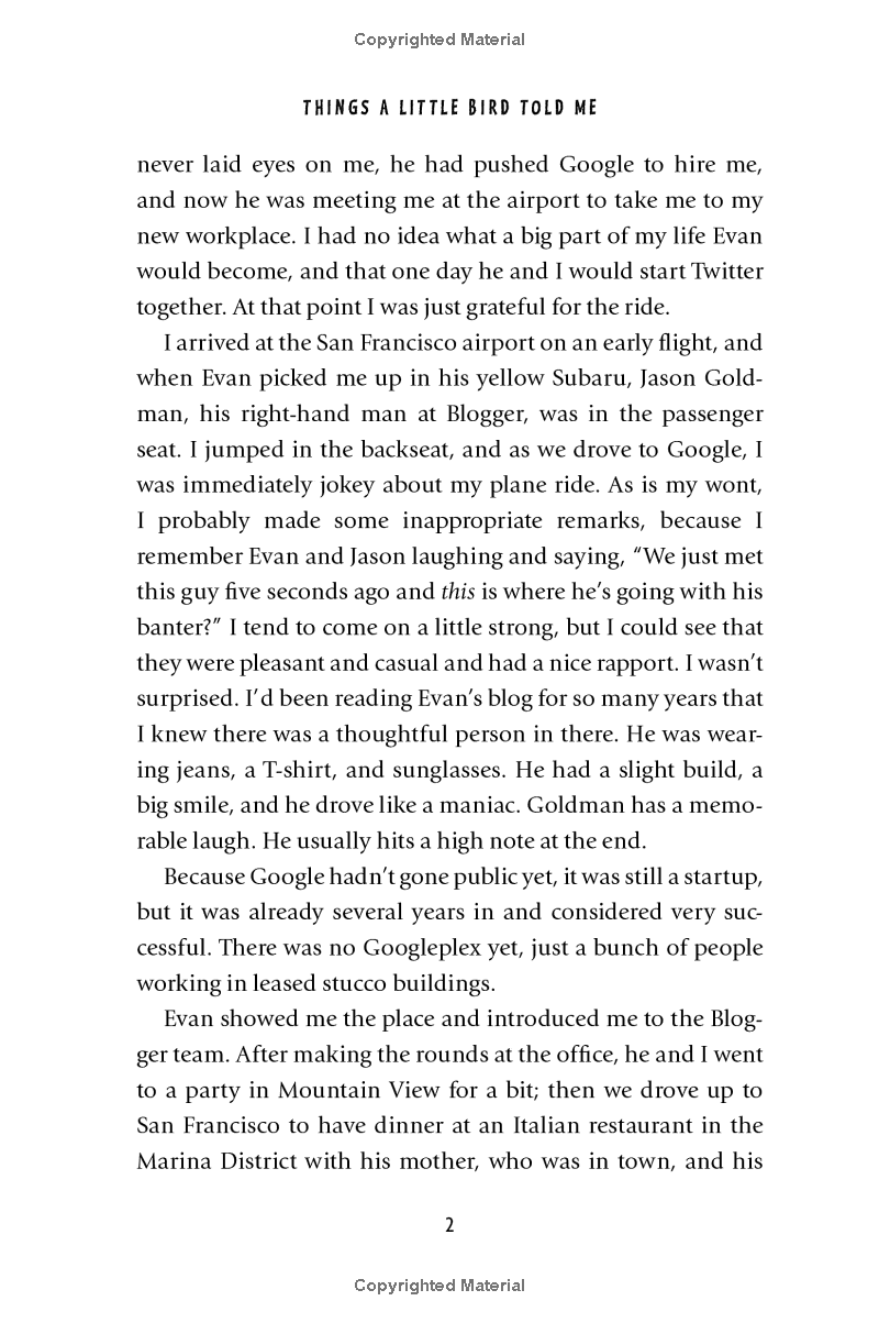 things a little bird told me: creative secrets from the co-founder of twitter