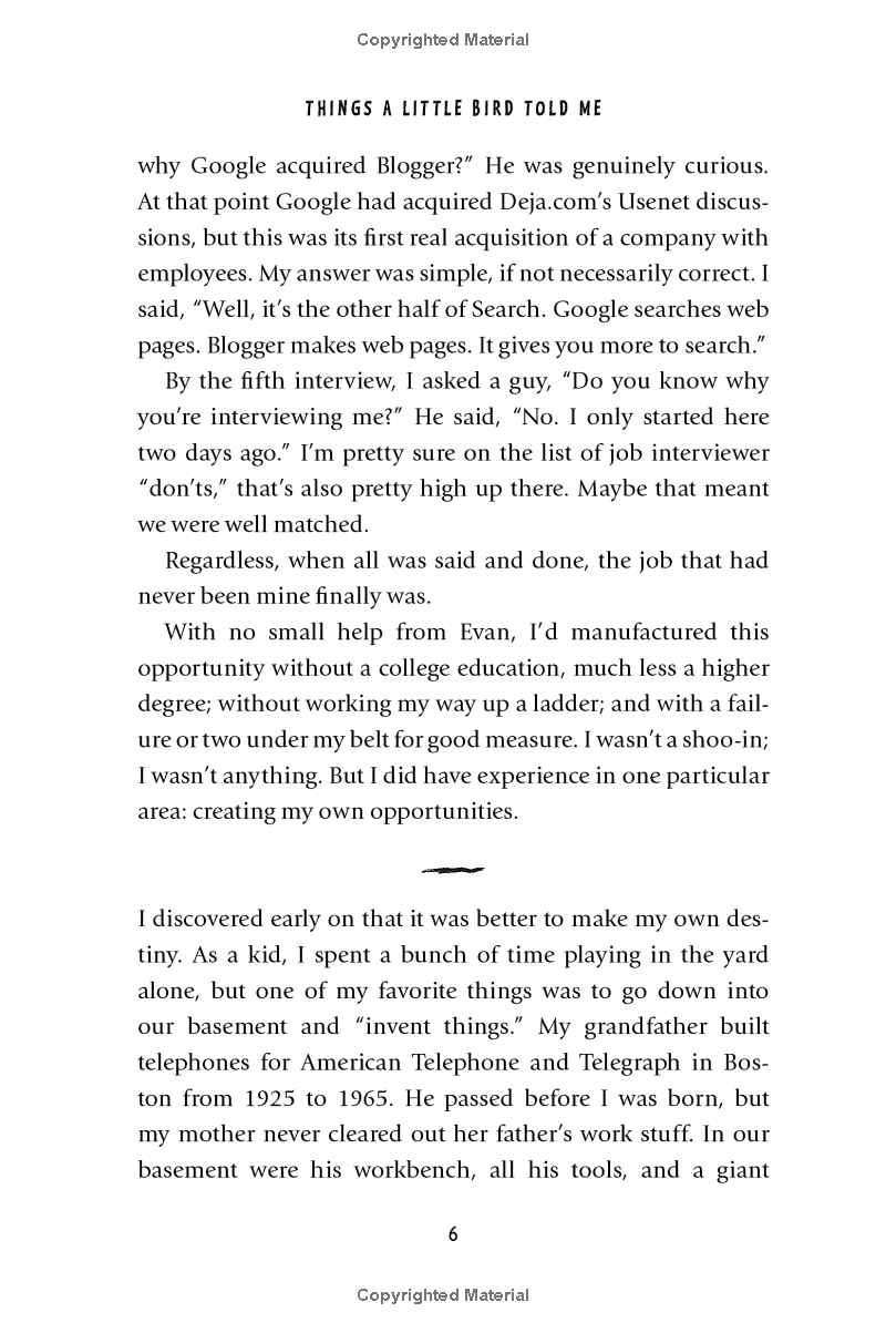 things a little bird told me: creative secrets from the co-founder of twitter