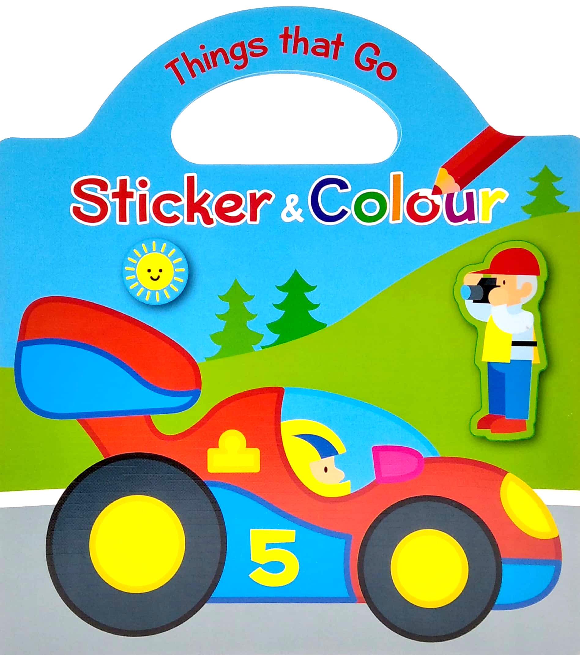 things that go sticker & colour: cars