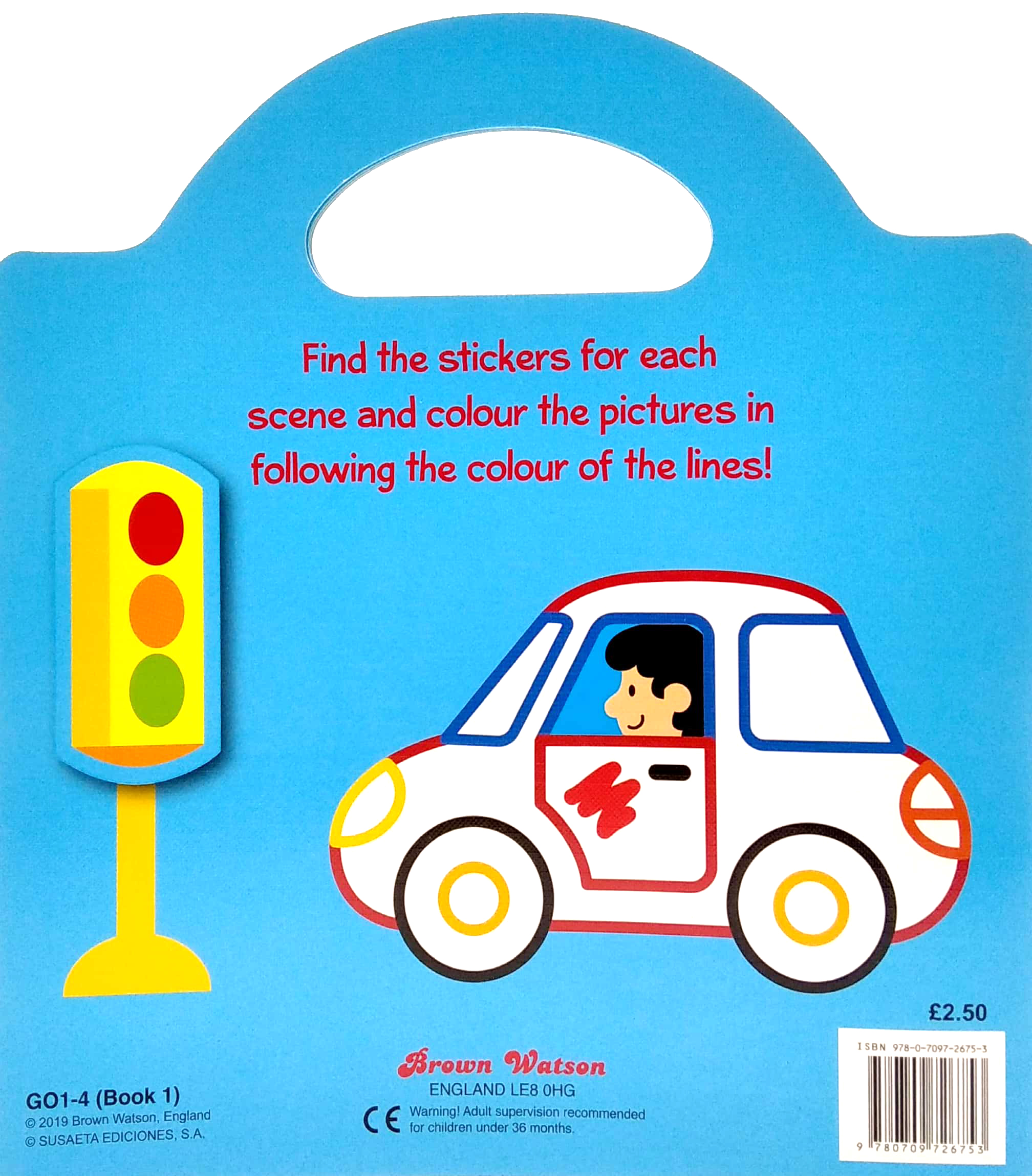 things that go sticker & colour: cars