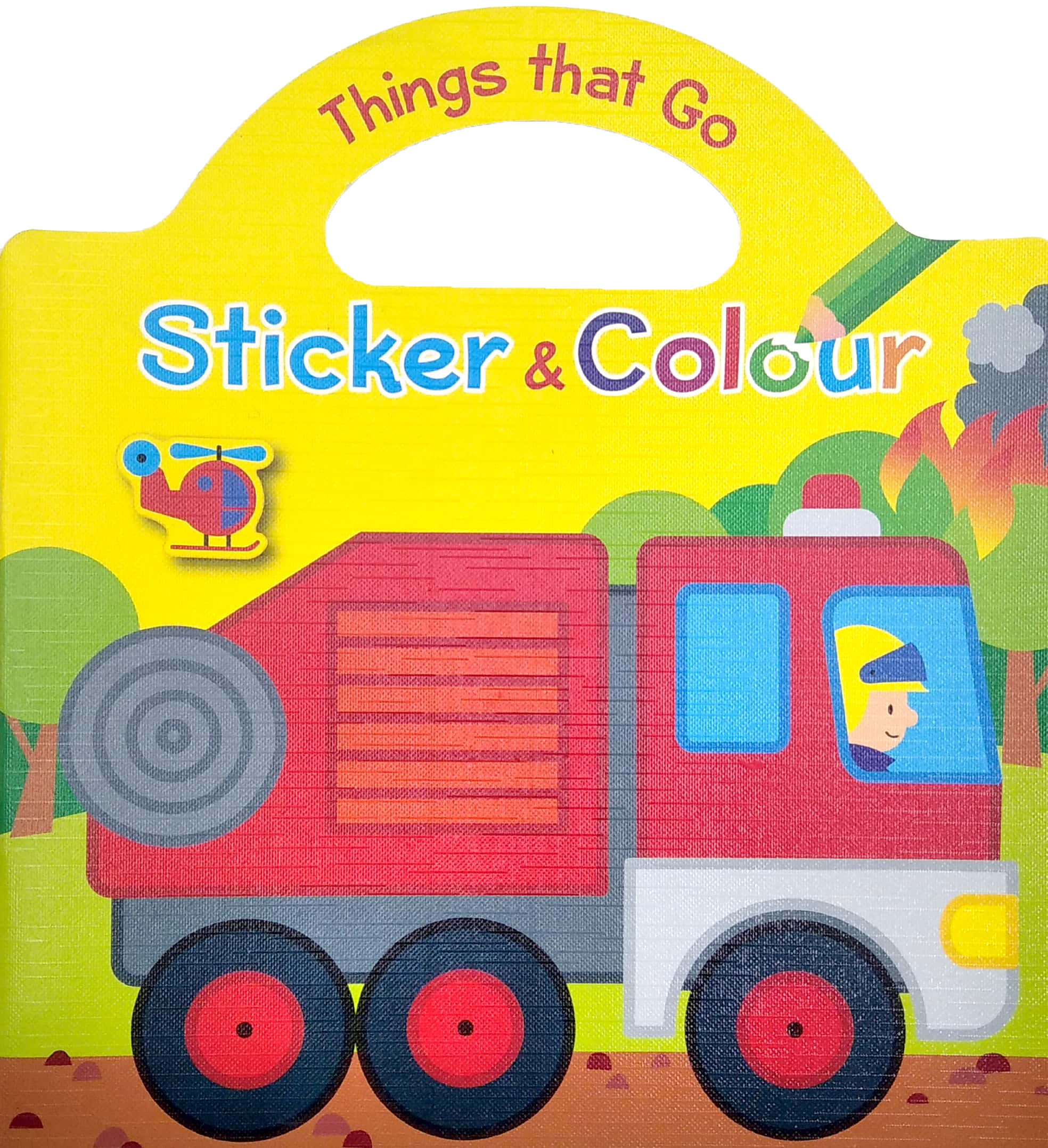 things that go sticker & colour: trucks and diggers