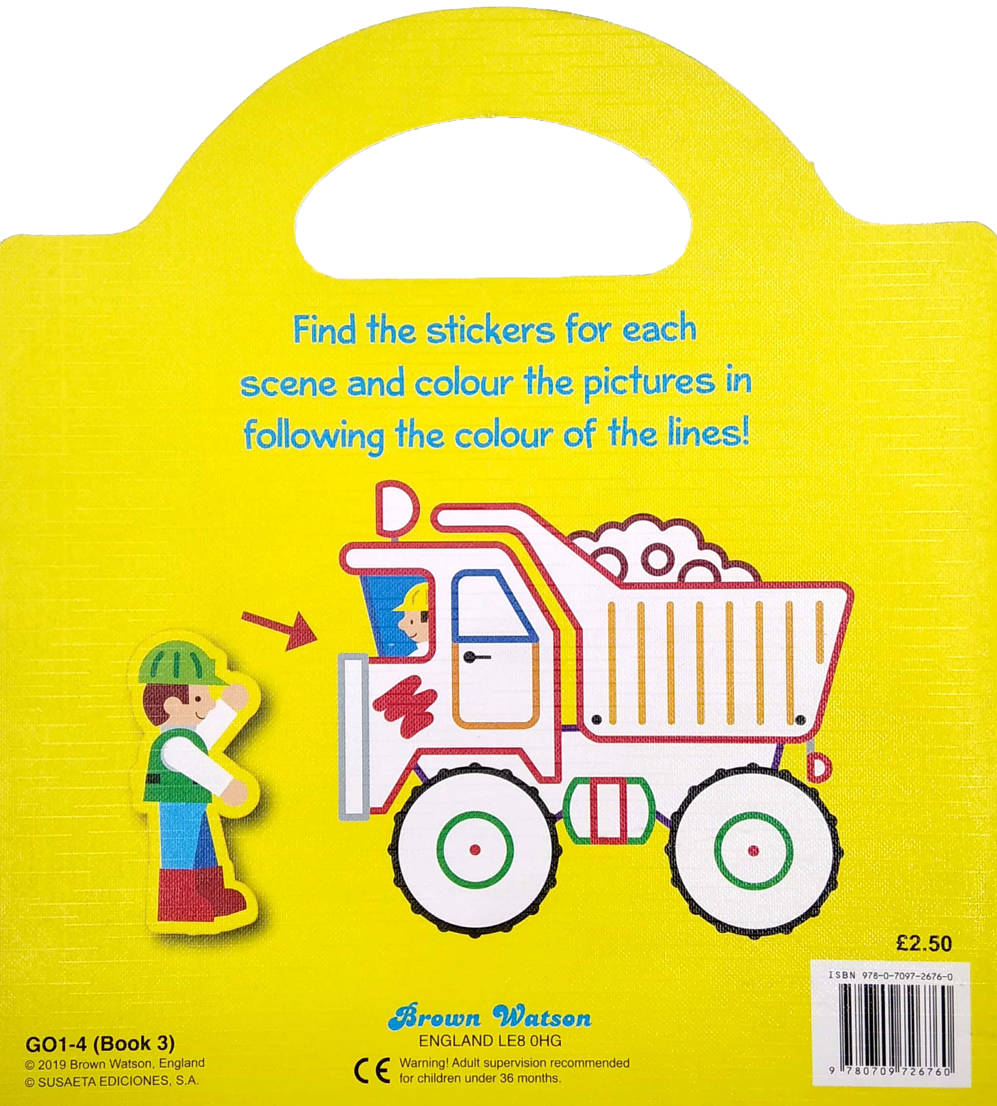 things that go sticker & colour: trucks and diggers