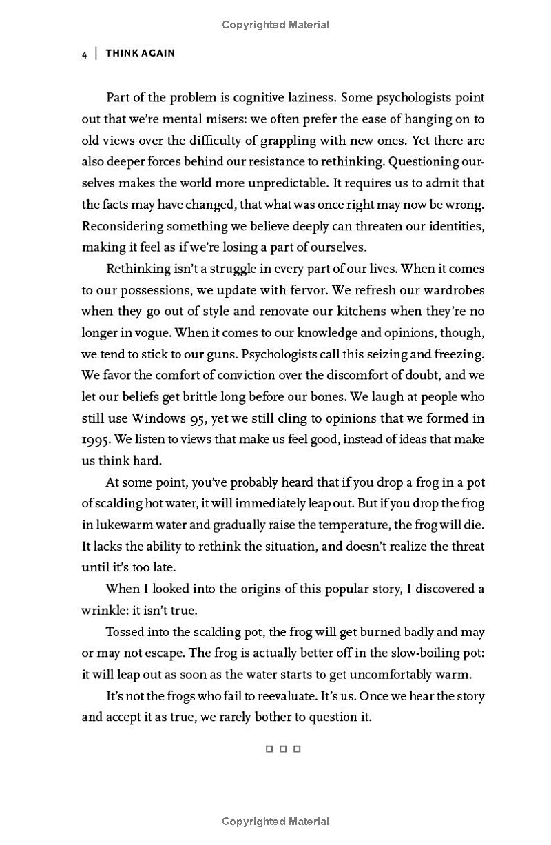 think again - the power of knowing what you don't know