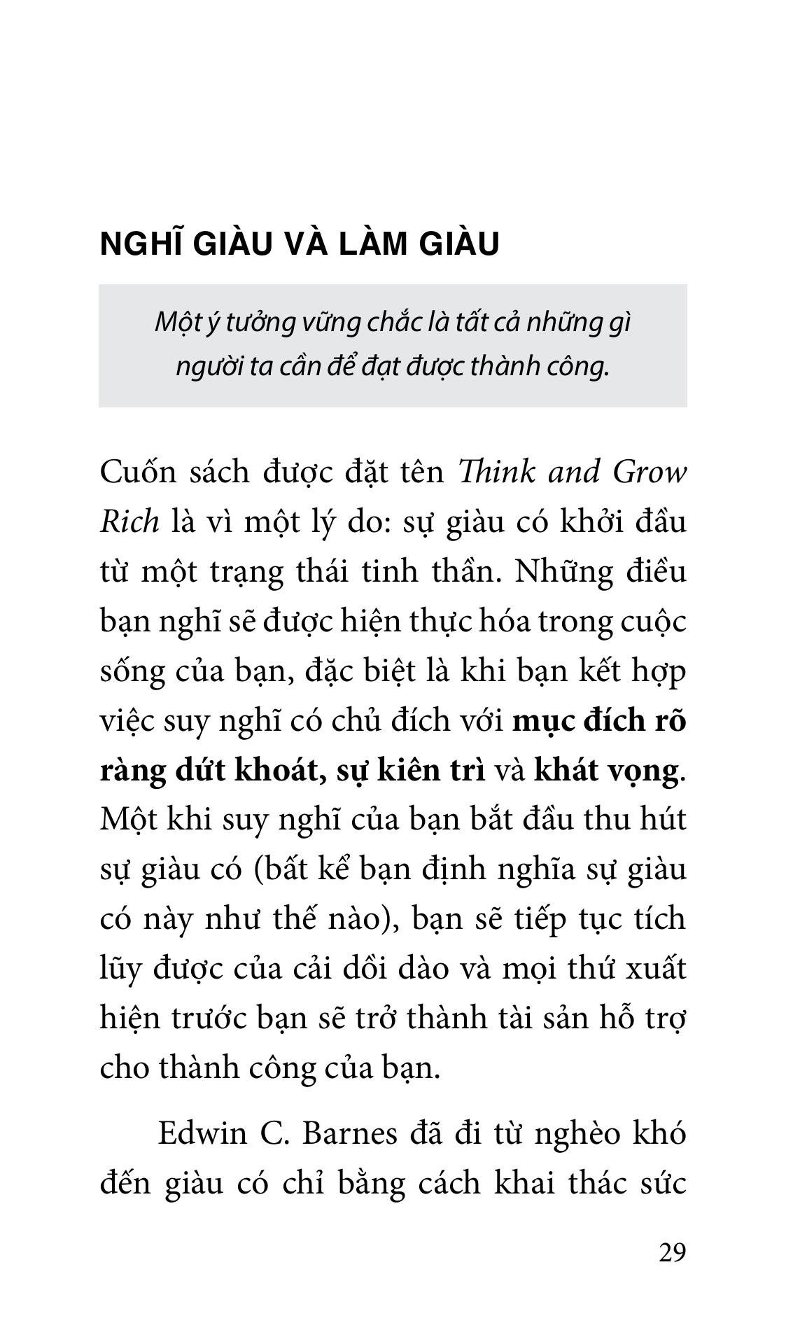 think and grow rich - 10 phút mỗi ngày nghĩ giàu làm giàu - bìa cứng