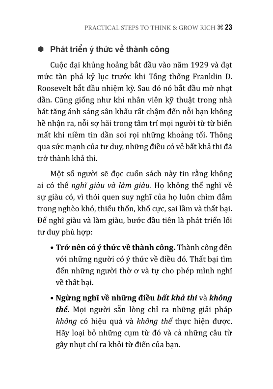 think and grow rich - nghĩ giàu và làm giàu các bước thực hành (tái bản 2022)