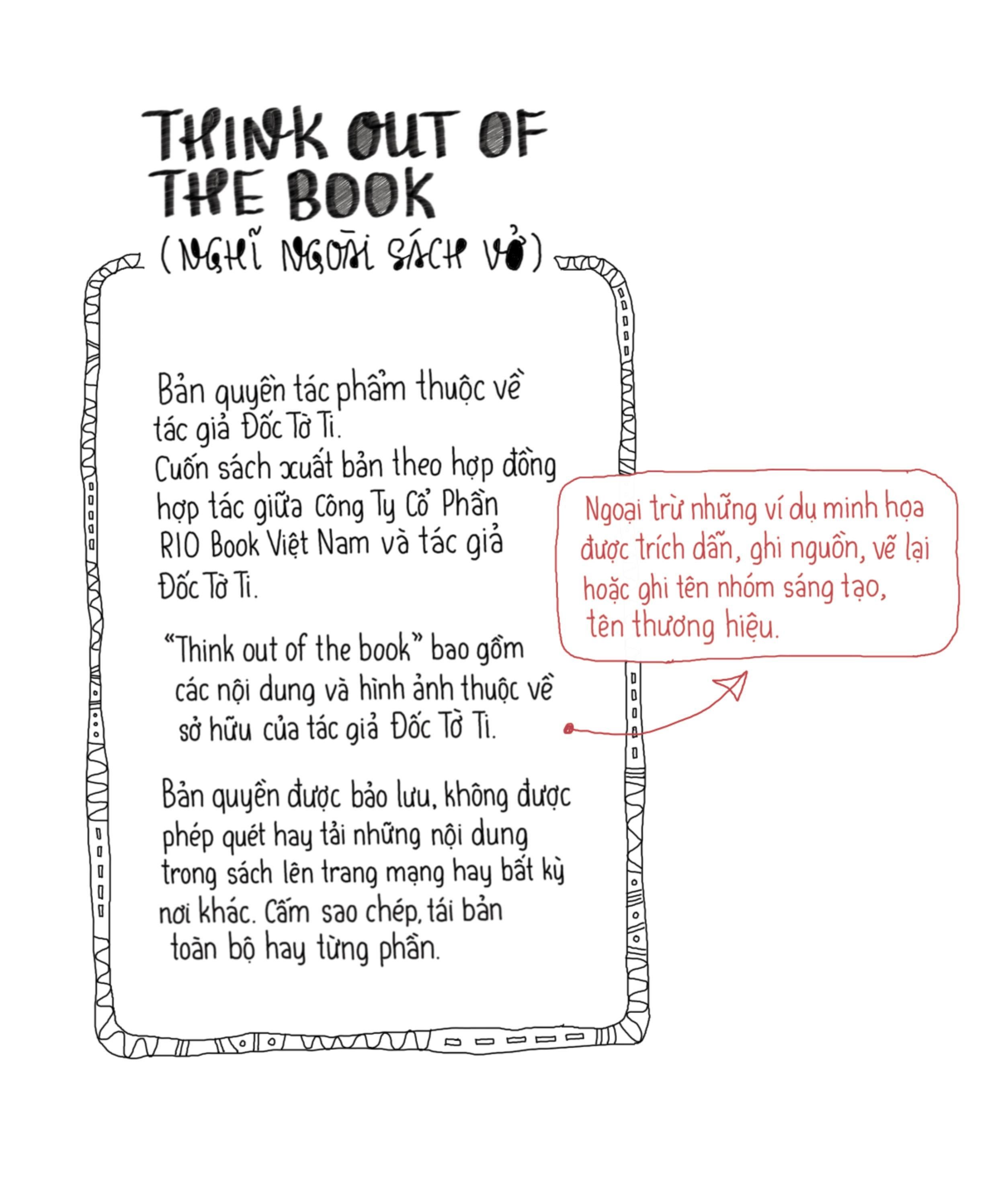 think out of the book - nghĩ ngoài sách vở