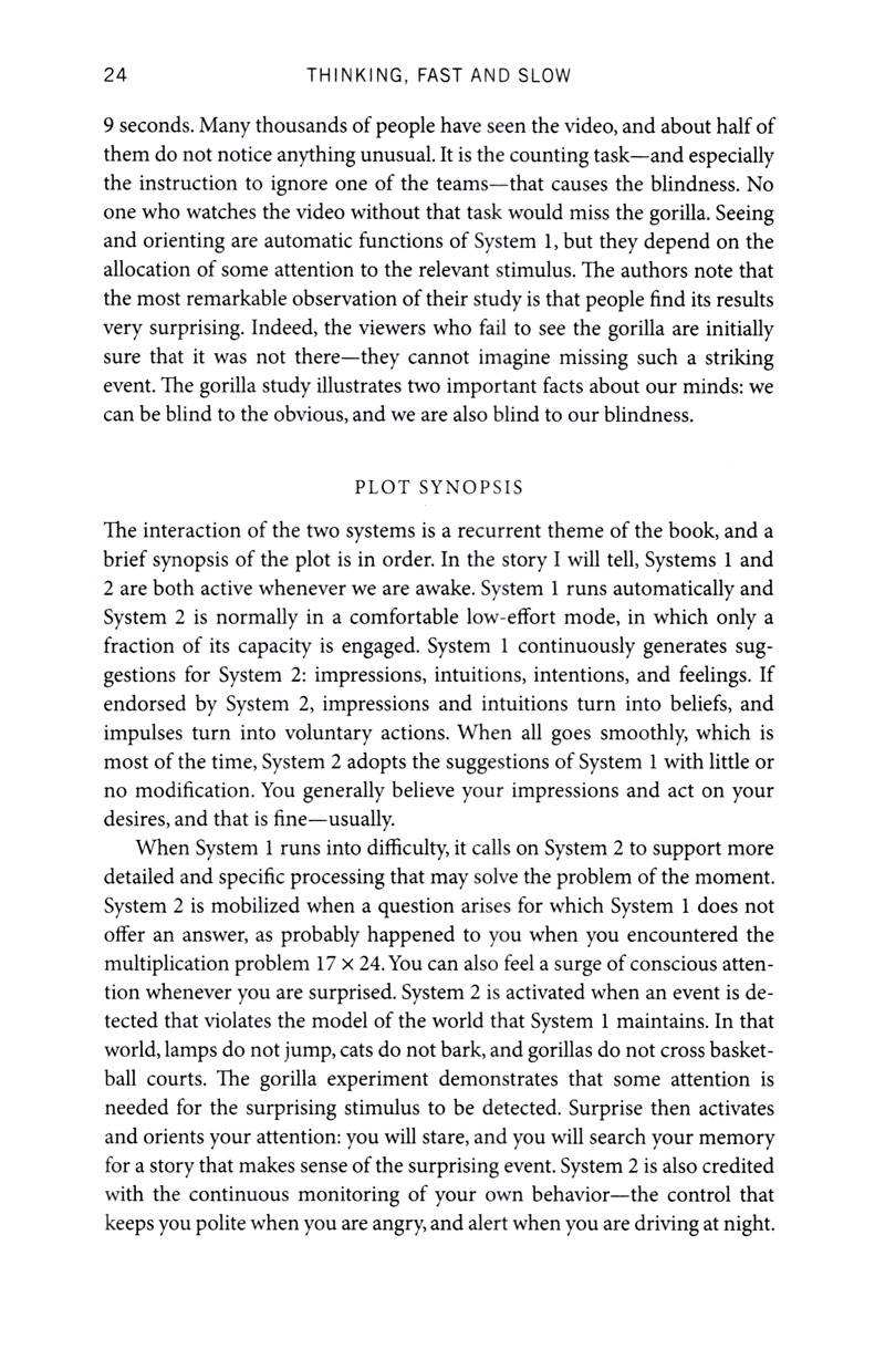 thinking, fast and slow