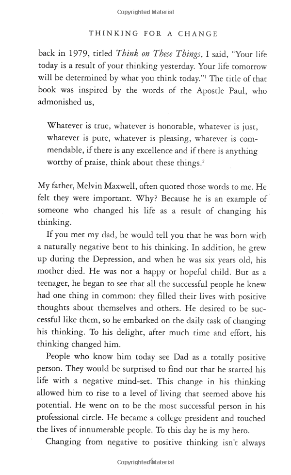 thinking for a change