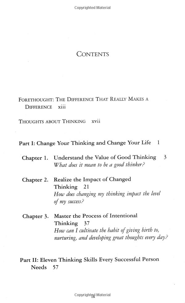 thinking for a change