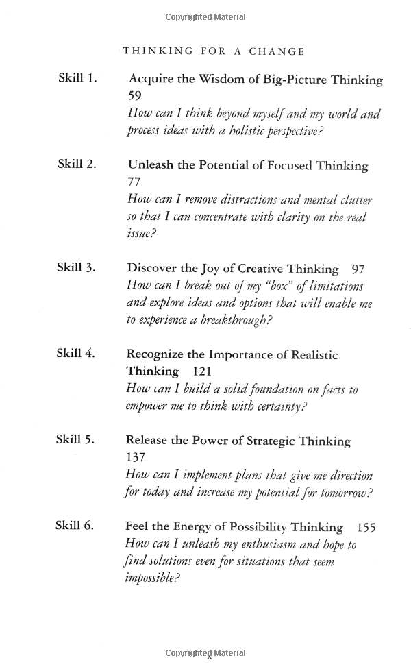 thinking for a change