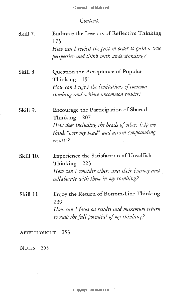 thinking for a change