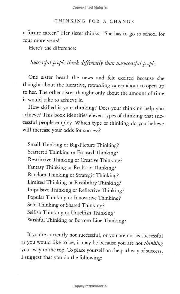 thinking for a change