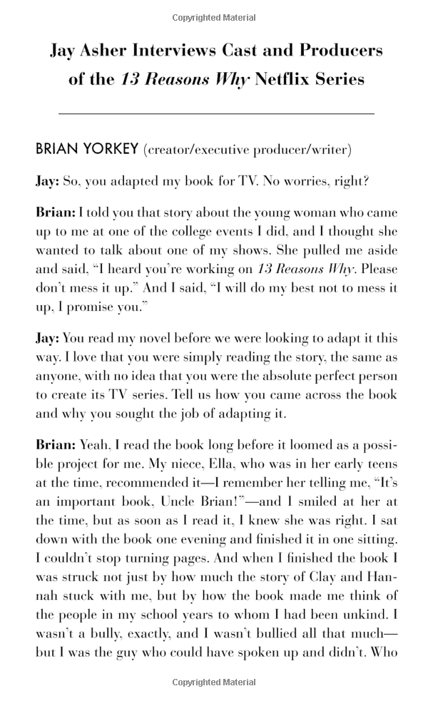 thirteen reasons why: (tv tie-in)