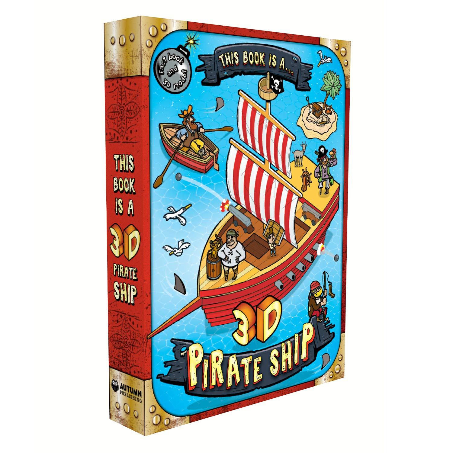 this book is a... 3d pirate ship