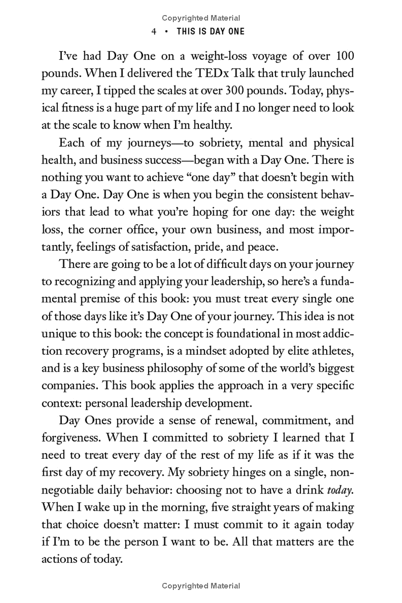 this is day one: a practical guide to leadership that matters