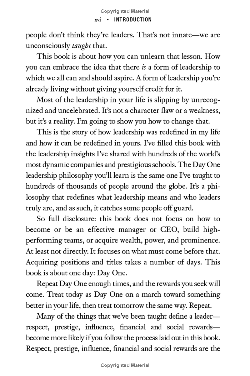 this is day one: a practical guide to leadership that matters