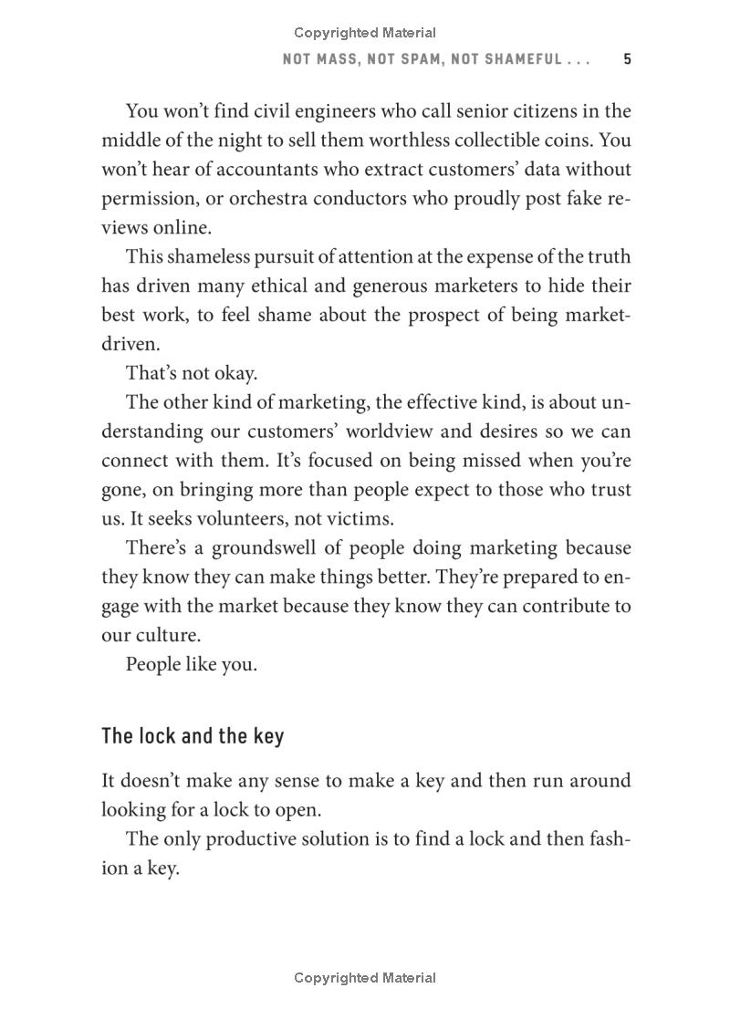 this is marketing: you can't be seen until you learn to see