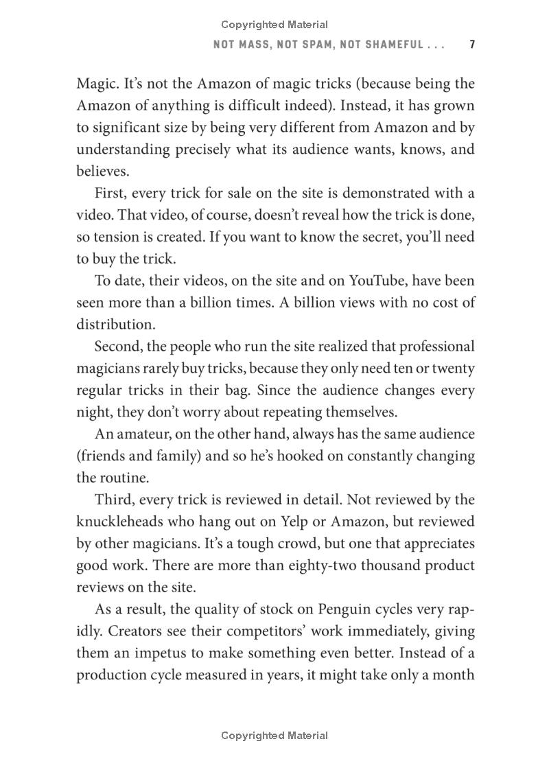 this is marketing: you can't be seen until you learn to see