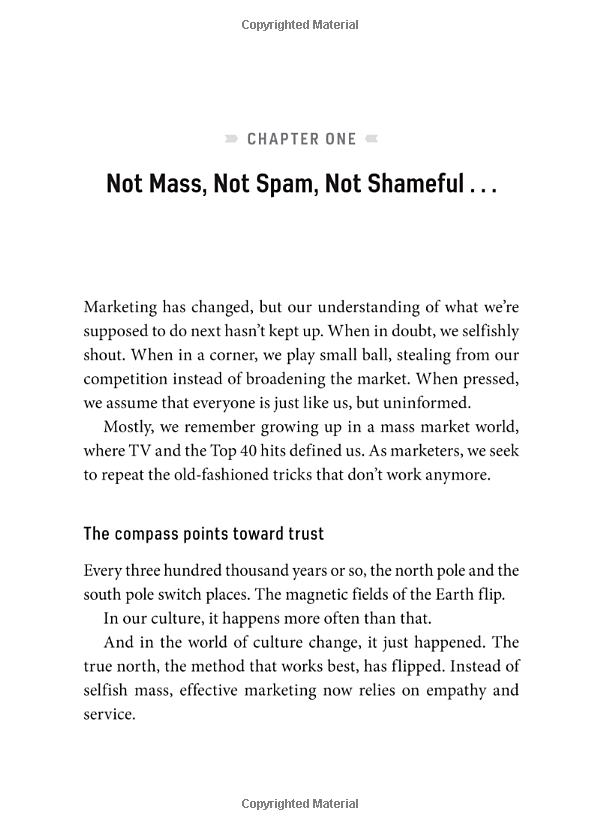 this is marketing: you can't be seen until you learn to see